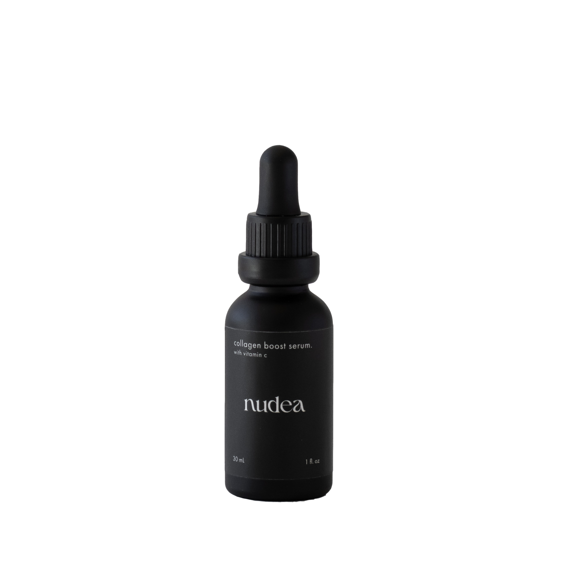 Nudea Skin Collagen Boost Serum with Vitamin C — functional clean beauty skincare from Australia. Toxin-free, hormone-friendly serum for brightening, firming and barrier repair.