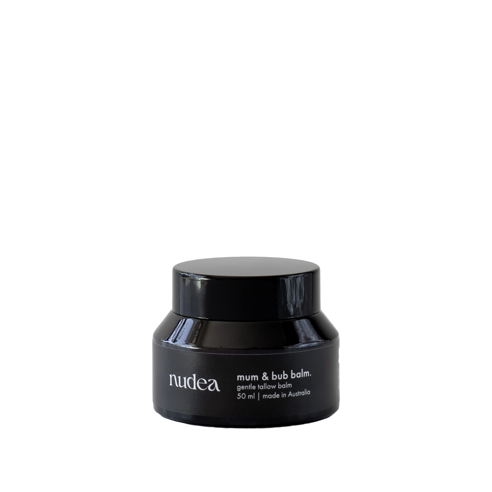 Nudea Skin Mum & Bub Balm — gentle tallow balm for eczema, rosacea, handcrafted in Australia. Clean beauty, toxin-free and hormone-friendly skincare for mums and babies